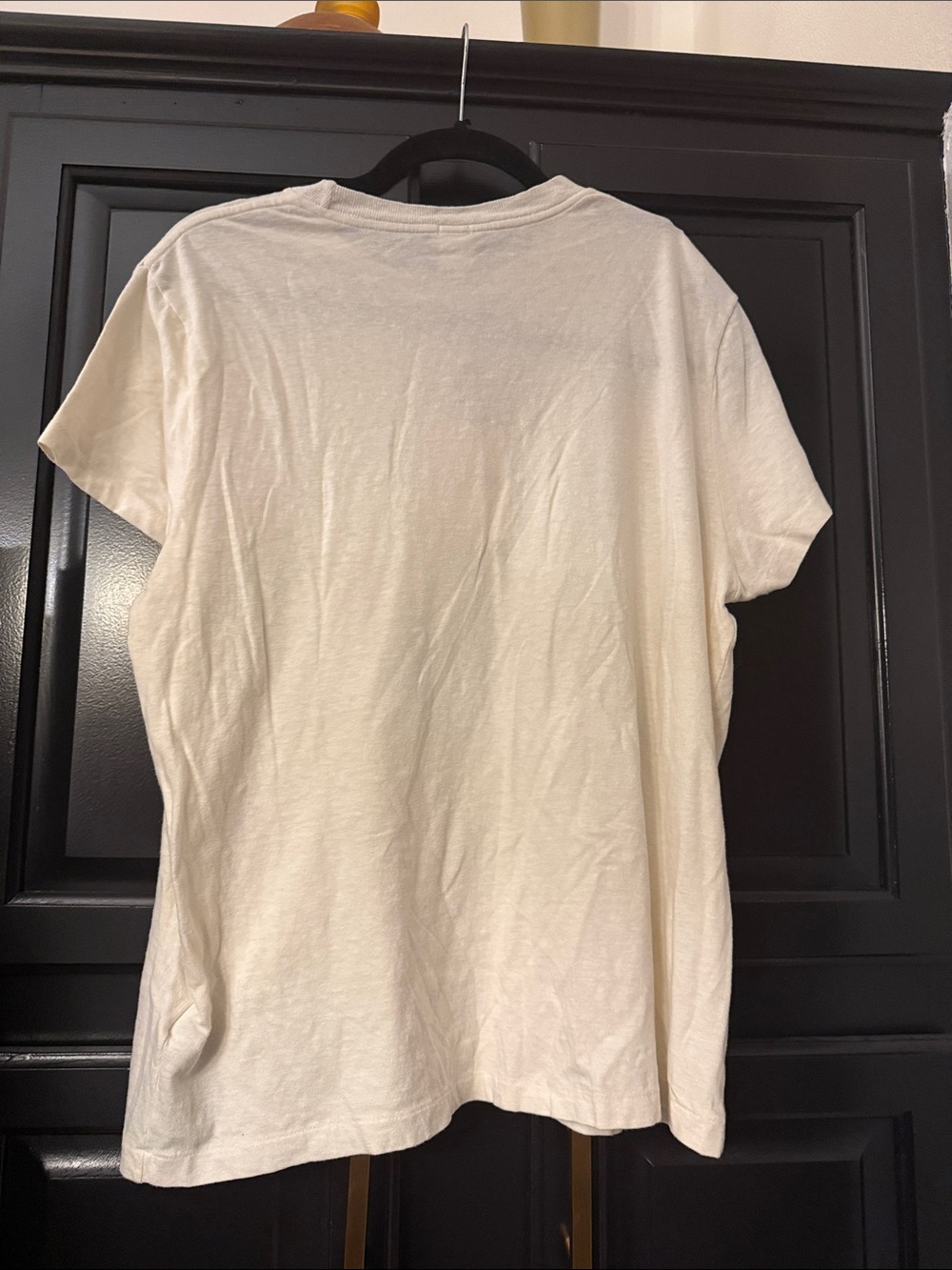 Re/Done Cream Graphic Tee with Blue-Accented Pop Art - Picture 2 of 4
